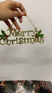 Christmas Three-dimensional English Decoration Sign English Alphabet christmas house number Christmas Party DIY  JVL