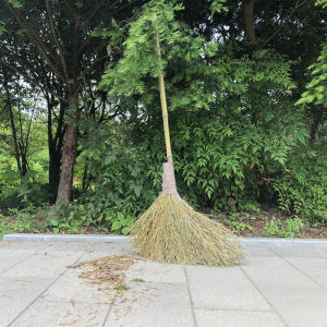 Dream Classic Large Broom for Sweeping Yards And Streets Outdoor Use Bamboo Leaf Sweeping Tool Handmade Natural Plant Material