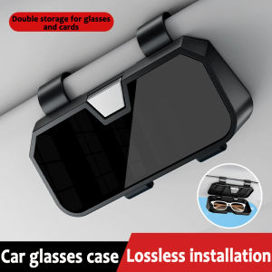Suitable for Toyota Wigo Vios Corolla Camry Yaris Raize RAV4 Veloz Rush Fortuner Innova Zenix Hilux Car new mirror car sunglasses case stylish high-end multi-functional storage box