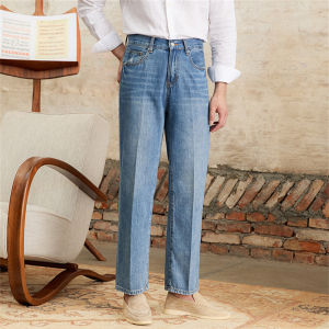Quần Jeans Nam Kiểu Cổ Đô Straight Ống Dài