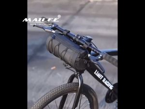 Túi đầu xe đạp tròn đa năng RZAHUA dung tích 2.5 Lít kích thước 24x10x10cm chống nước vải POLYESTER có quai đeo chéo - Mai Lee