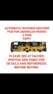 S6001  Automatic Washing Machine PCB for American Homes 2 Pins - Ideal for Home Use