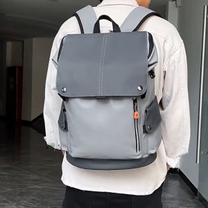 Korean Fashion Backpack 16 inches Waterproof Large Capacity High School University Bag With USB Port Beg belakang lelaki