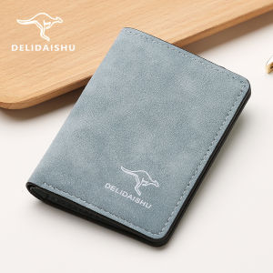 2024 New Mens Ultra-Thin Multi-Card Vertical Wallet Korean Style Large Capacity Simple Fashion Small Card Holder