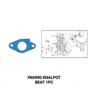 Paking Manipol Beat - Packing Kertas Gasket Insulator Intake Manipol Manifold Honda Beat Scoopy Spacy Karbu