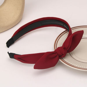 Korean Style Rabbit Ear Hairband Sweet Butterfly Knot Womens Accessory Versatile Outdoors Hair Press Card Holder