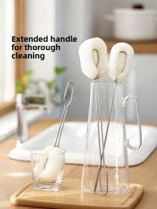 FaSoLa | Stainless Steel Long Handle Sponge Replacement Cleaning Brush