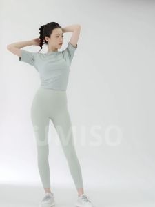 UMISO Womens Embarrassment Free Line High Waist Yoga Pants Slimming Stretch Workout Fitness Tight Sports Leggings