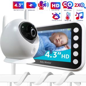 Máy Giám Sát Trẻ Em Bằng Video 4.3 Inch Với Camera Âm Thanh Tầm Xa Tầm Nhìn Ban Đêm Tự Động Giám Sát Không Dây 1000ft Hệ Thống An Ninh Cho Bé