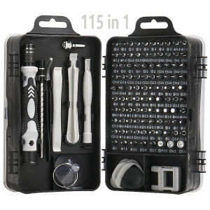 115-in-1 Precision Screwdriver Set Professional Multi-Functional Repair Tool with 98 Magnetic Screwdriver Bits Suitable for iPhone and Glasses