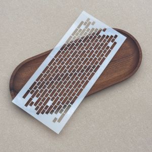 New Arrival Distressed Brick Wall Stencil Retro Textured Background Stencil for Christmas Holiday Handmade Card Craft Projects