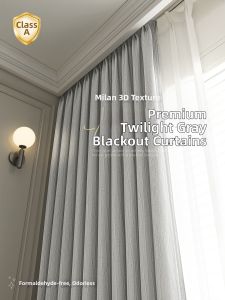 WEILAISHI | Elegant Luxury Modern Minimalist Light Blocking Curtains Chenille