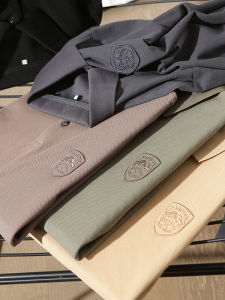 Comfortable Pure Cotton Long Sleeve Polo Shirt Mens Base Layer T-shirt Machine Washable Autumn Fashion Urban Style Breathable