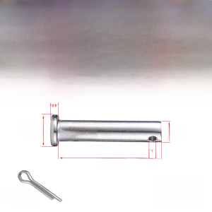 304 Stainless Steel Pin Shaft with Hole Flat Head Pin Shaft Cylindrical Pin Positioning Pin Fixed M3M5M6M8M10-M20