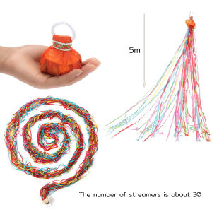 BIBLIO Party Hand Throwing Confetti Poppers Wedding Birthday Throw Streamers