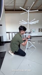 ES Jemuran Pakaian Bayi 3 Susun Jemuran Menara 3 Susun Jemuran Lipat Jemuran Bayi Gantungan Baju