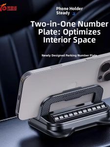 MOLIXIA | Navigation Compatible Car Phone Mount Dashboard Temporary Parking Number Plate