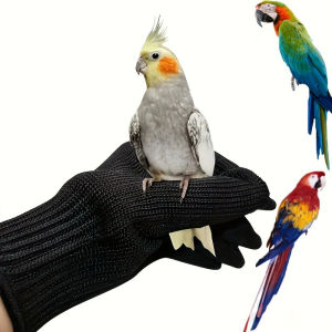 Bird Training Anti-Bite Gloves Small Animal Handling Wire Gloves Chewing Protective Gloves for Parrot Squirrels Hamster Hedgehog