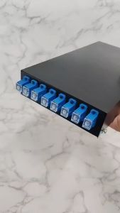 Fiber Optic Terminal Box 8 Core SC/UPC กล่องเก็บ สาย ไฟเบอร์ ออฟ ติก กล่องพักสาย พร้อมตัวต่อกลาง SC / UPC