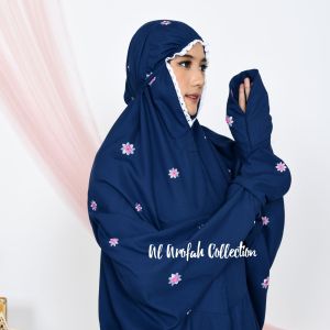 COD Mukena Terusan SAHARA Lajuran Langsungan Dewasa Jumbo Katun Micro Murah By Al Arofah Collection