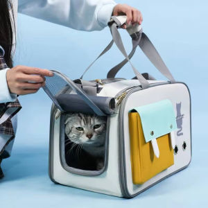 Teekland Pet Carrier Cat Bag Soft Sided Cat Carrier for Medium Cats and Puppy Washable Dog Carrier Privacy Protection for Home Outdoor Travel
