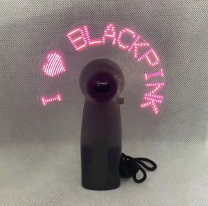 KPOP Fan Chant BTS Blackpink Mini Portable Handy Led Display Battery Fan Handheld Electric Fan