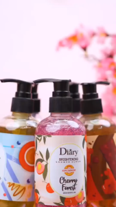 MAKE BEAUTY - DIARY BRIGHTENING SHOWER SCRUB 250ML - SABUN MANDI DIARY BERIGHTENING
