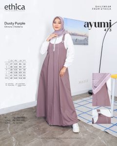 Gamis Overall Ethica Terbaru Model Ayumi 473