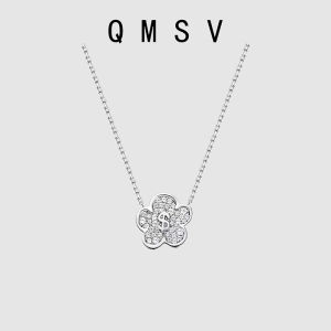 QMSV | Luxurious Elegant Full Diamond Clover Necklace