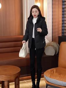 Reddragonfly | New Fashionable Black Womens Short Hooded Cotton Padded Jacket