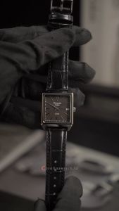 Jam Tangan Pria Christophe Arden CA 2003 MDLSSBA Black Dial Black Leather Strap