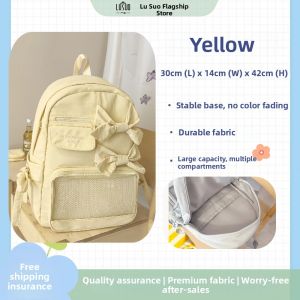 LUSUO | Stylish Blue School Backpack for Girls