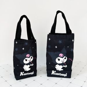 Canvas Cup Holder Mini Portable Handbag Womens Outing Umbrella Bag Insulated Water Bottle Bag Outdoor Convenient Small Bag