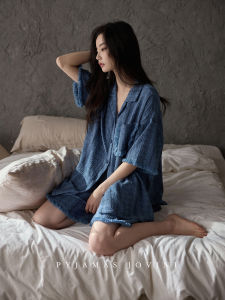 Summer Cool Cotton Sleepwear with Built-in Pads Set