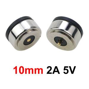 Cổng Kết Nối Nam Châm Tròn Pogo Pin 5mm-10mm Đầu Dò Đực Cái Hỗ Trợ Sạc Nguồn DC 2A 5V 12V Dùng Cho Thiết Bị Chiếu Sáng & Điện Tử