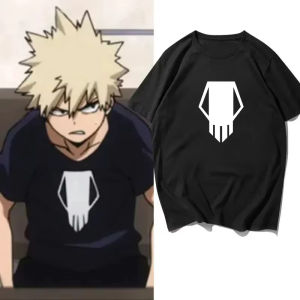 My Hero Academia Bakugo Katsuki Printed Casual Harajuku Short Sleeve Casual 3D Quick Drying Parent-Child T-Shirt