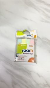 STICKN กระดาษโน้ตอินเด็กซ์ 76x14 mm. สติ๊กเอ็น รุ่น 21065 แพ็ค/4สี  PAPER INDEX