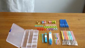 16 Sizes Crochet Stitches Hooks Kit Knitting Craft Stainless Steel Crochet Needles Hook Sewin Tool
