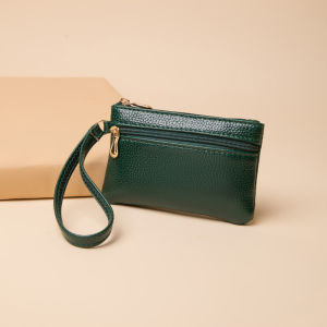 Women Mini Leather Coin & Card Pouch
