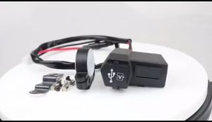 12v Motorcycle dual usb waterproof mobile phone charger modification accessories with voltmeter