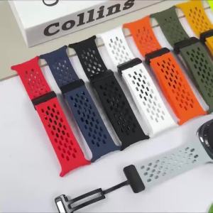 Breathable Silicone Strap for Samsung Galaxy Watch 9 8 40mm 44mm Magnetic Wristband for Galaxy Watch 8Classic Bracelet Correa