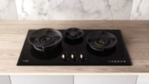 FUJIOH FH-GS7020 SVGL GAS HOB WITH 1 DOUBLE INNER FLAME BURNER * 1 YEAR LOCAL WARRANTY