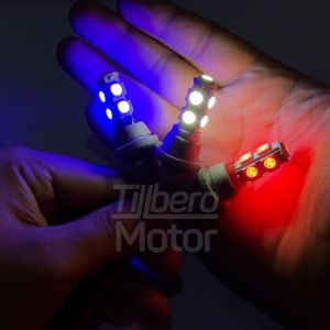 Lampu Sen LED 9 Mata Senja Diam Sein T10 Rem Speedo Variasi Motor / Kabin Mobil