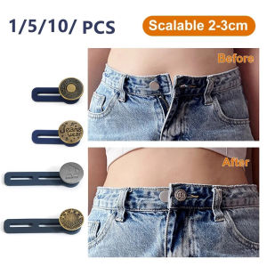 1/5/10Pcs Magic Metal Button Extenders No Sewing Needed Double Your Clothes Life Great for Repairing Jeans Shirt Jacket pants