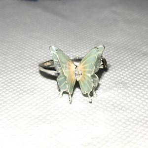 Zhang Zhenyuan แหวนผีเสื้อสําหรับผู้หญิง High-End Elegant Unique Style Alloy Silver Gold Plated อุปกรณ์เสริมในรูปแบบอบสด