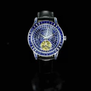 Pin Du | PINDU Design Diamond-set Hollow Mechanical Wrist Men Wristwatches Men Fashion Luxury Diamond Stainless Steel Leather Watch Men