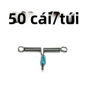 Topranc 50 Cái Bộ Chia Dây Câu Thay Đổi Nhanh Chóng Chống Quấn Lên Lực Lò Xo Pesca Dụng Cụ Hợp Kim + Silicon Phụ Kiện Câu Cá