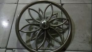 Donat Matahari Stainless 1\\\" X 40cm ornamen stainless