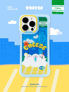 เคสโทรศัพท์มือถือ KOERCASE Ghost Friend ดีไซน์การ์ตูนสาวสวย ไม่มีขอบ ดีไซน์สร้างสรรค์ เข้ากันได้กับ Apple iPhone 15 pro Max 14 pro 13