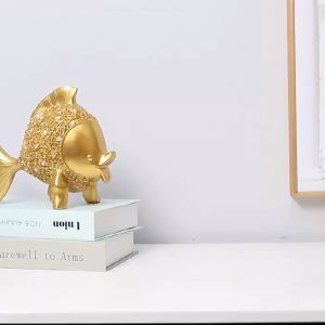 เครื่องประดับปลานำโชค เครื่องประดับโมเดิร์นมินิมอล เครื่องประดับระเบียงห้องนั่งเล่น เครื่องประดับตั้งโต๊ะสำหรับการตู้วางทีวี - ราคาที่สูงสุด 24x13x19 ซม